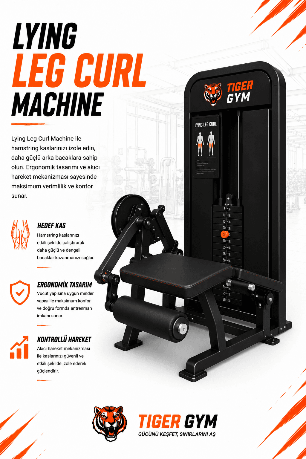Lying Leg Curl Machine